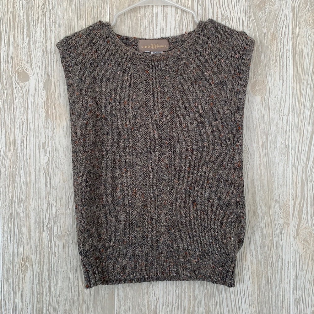 Vintage Wool Stitch Works Sweater Vest